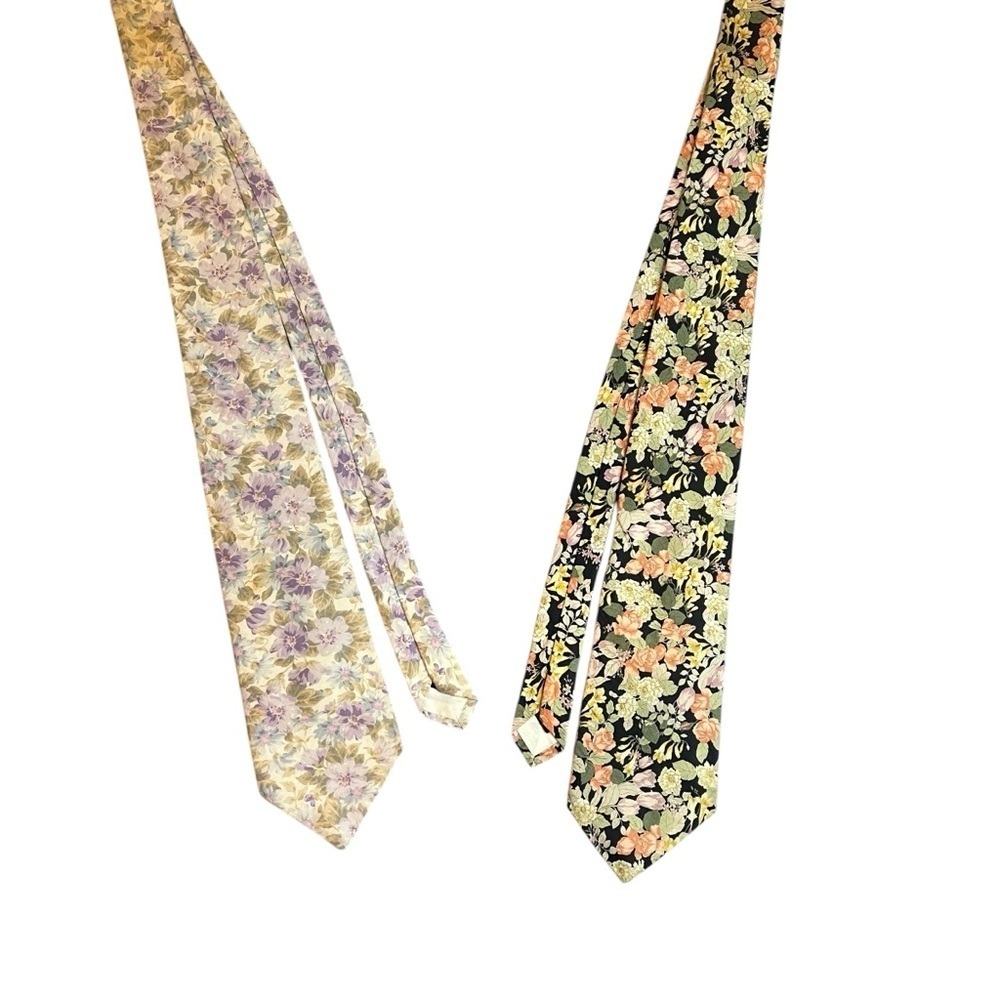 Vintage Basic Elements Allover Floral Print Cotto… - image 2